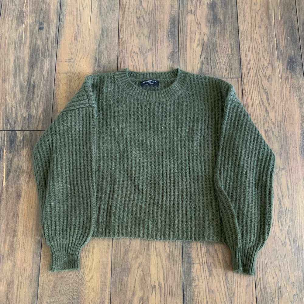 (2/$30) MinkPink Green Sweater